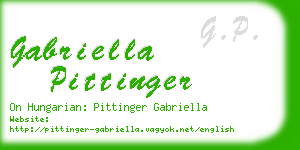 gabriella pittinger business card